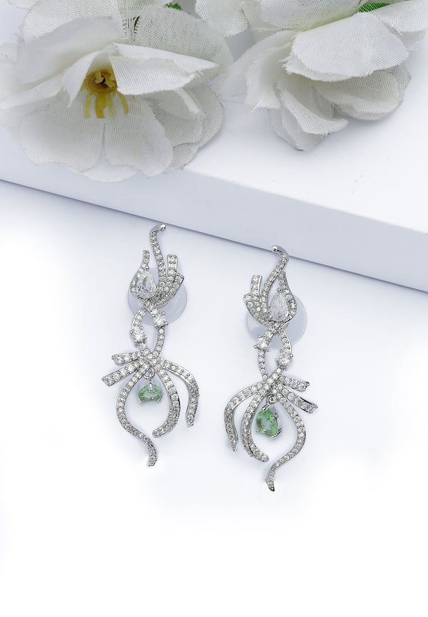Boucles d'oreilles en forme de poire Infinity