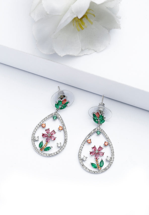 Boucles d'oreilles en forme de fleur