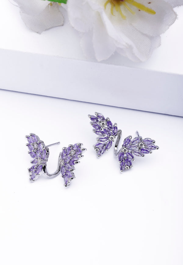 Boucles d'oreilles en forme d'ailes de papillon fantaisistes