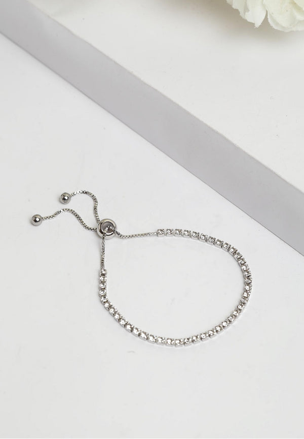 Luxuriöses Charm-Kristall-Tennisarmband