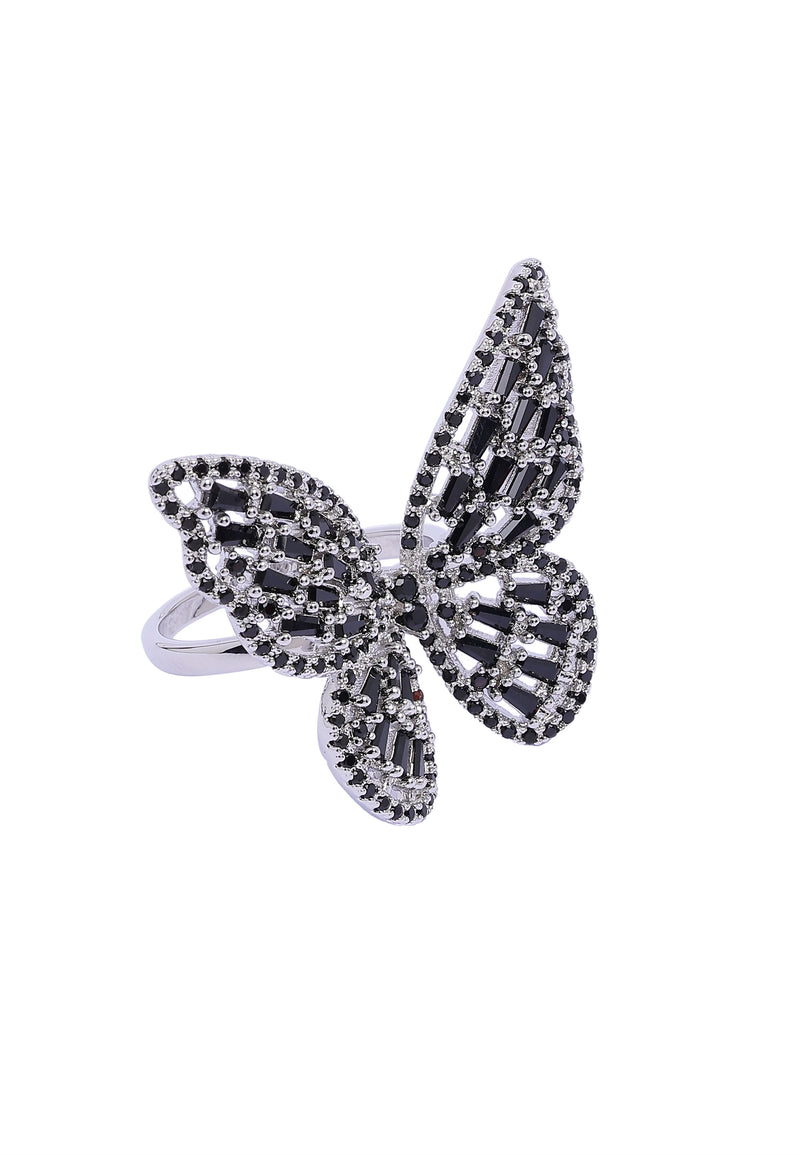 Anello Luccicante Farfalla Fantasiosa